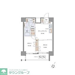 京急本線 新馬場駅 徒歩5分の賃貸マンション 10階2DKの間取り