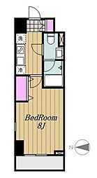 コンフォリア馬込 6階1Kの間取り