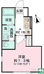 Ｋハイム中延 101 1階1Kの間取り