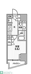 東京臨海高速鉄道りんかい線 大井町駅 徒歩12分の賃貸マンション 5階1Kの間取り