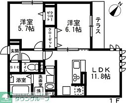 間取図画像 2LDK