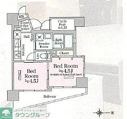 ティモーネ羽田エアポート 2Kの間取図画像