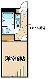 レオパレスディアコート 1Kの間取図画像