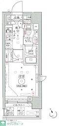 クレイシア品川戸越銀座 1Kの間取図画像
