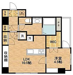 五反田グリーンハイツ 1LDKの間取図画像