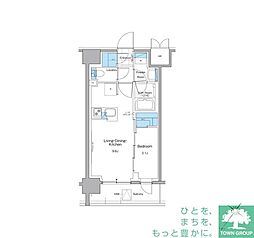 ルフォンプログレ西大井プレミア 1LDKの間取図画像