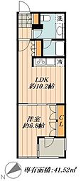 ParkCube銀座EAST 1LDKの間取図画像