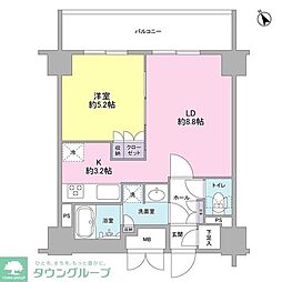 コンフォリア春日富坂 1LDKの間取図画像
