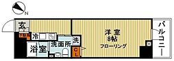 グランドコンシェルジュ日本橋 1Kの間取図画像