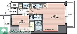 プレジオ西新井 1LDKの間取図画像