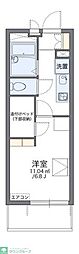 レオパレスプランドール八広 1Kの間取図画像