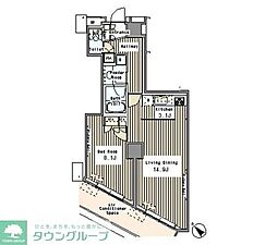 マイタワーレジデンス 1LDKの間取図画像