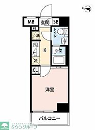 HY's新小岩 1Kの間取図画像