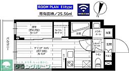 グランドコンシェルジュ三宿アジールコート 1DKの間取図画像
