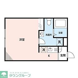 フィオーネ柴又 ワンルームの間取図画像