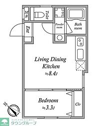 JVC Residence Minowa 1LDKの間取図画像