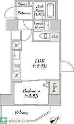 リテラス浅草橋イースト 1LDKの間取図画像