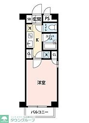 サンテミリオン小石川後楽園 1Kの間取図画像
