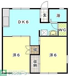 間取図画像 2DK