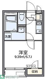 レオネクストグランツハイツ2 1Kの間取図画像