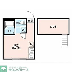 グラッチェ二俣川 ワンルームの間取図画像
