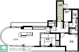 ライオンズプラザ保土ヶ谷 2SLDKの間取図画像