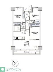 クラシアム神奈川台場 3LDKの間取図画像