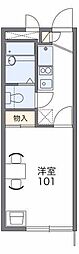 レオパレス市沢 1Kの間取図画像