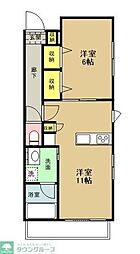 海老名市国分南3丁目マンション 1LDKの間取図画像
