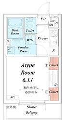 リブリ・中央林間 1Kの間取図画像