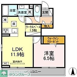 CASA VOLVER I 1LDKの間取図画像