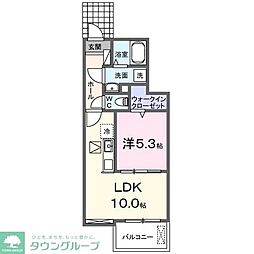 シャトレーBAN 1LDKの間取図画像
