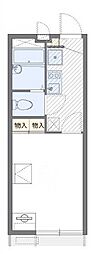 レオパレスTMK 1Kの間取図画像