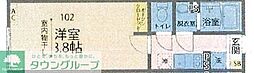 大和市福田アパート 1Kの間取図画像