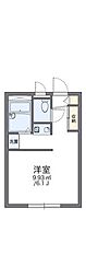 レオパレスファウィステリア 1Kの間取図画像
