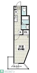 Riposu瀬谷B 1Kの間取図画像