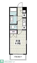 ストーンアイランド相模大野 1Kの間取図画像