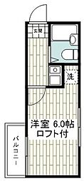 スターホームズさちケ丘 1Kの間取図画像