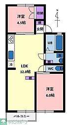 エステート瀬谷 2LDKの間取図画像