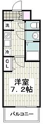 JR京浜東北・根岸線 洋光台駅 徒歩5分の賃貸マンション 3階1Kの間取り