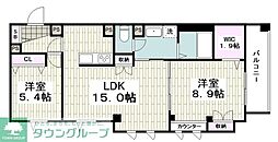 ＦＫ＆Ｙ 5階2LDKの間取り