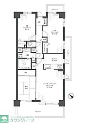 ビーコンヒル能見台センターヒルＤ棟 9階3LDKの間取り