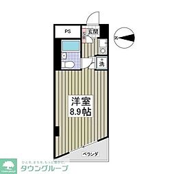 シーサイドコート金沢八景 ワンルームの間取図画像