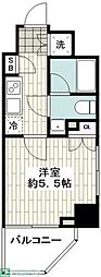 C'ESTJOLI横浜井土ヶ谷 1Kの間取図画像