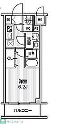 S-RESIDENCE横濱磯子alize 1Kの間取図画像
