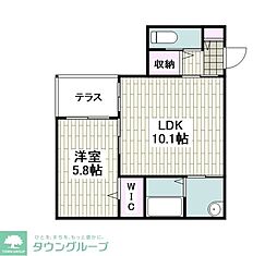 (仮称)六ッ川1丁目メゾン 1LDKの間取図画像