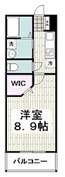タウンメゾン 1Kの間取図画像