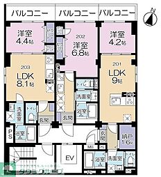 Maison Futaba 1LDKの間取図画像
