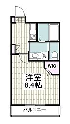 CourtMagnolia 1Kの間取図画像