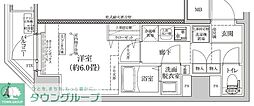 アイルイムーブル横浜サウス 1Kの間取図画像